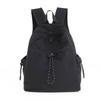 Women's Nylon Backpack Middle School Student Schoolbag Large Capacity Campus Lightweight Travel Bag