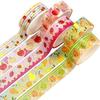 Fruit Pattern Masking Tape Set 10 Rolls Creativity Gold Foil Washi Womens Style Packaging DIY Crafts (Orchard)
