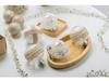 Acryl Weihnachtsbaumschmuck: 9-teiliges Set - 8 cm Schaumstoff-Hängekugeln mit Schneeflocken-Transparentdesign