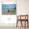 Postcard Oil Painting Tapestry Wall Hanging Art Simple Bohemian Hippie Dormitory Bedroom Living Room Home Decor