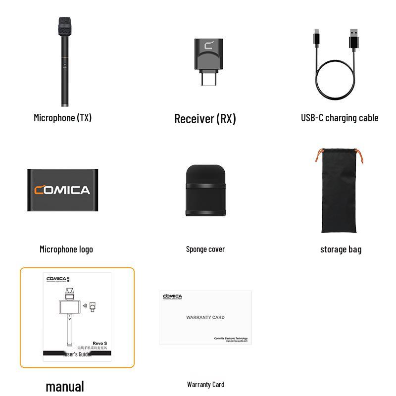 

COMICA RevoS 8-Channel Wireless Microphone for Outdoor Interviews and Live Streaming