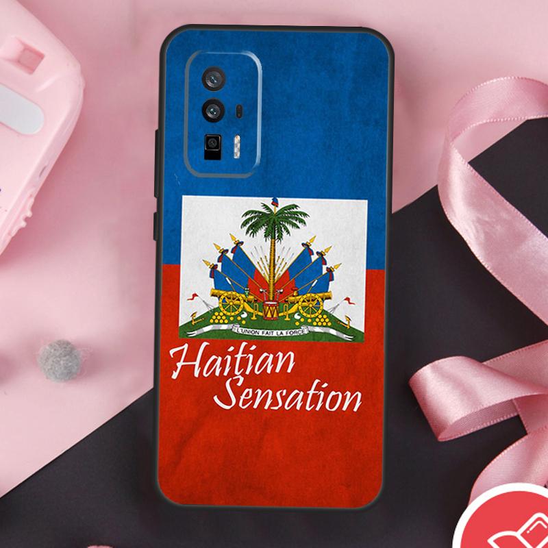 Vintage Haiti Haitian Flag Case For Xiaomi 14 Ultra Mi 15 13 11T 12T 13T 14T Pro POCO X7 Pro X3 X5 X6 F5 F6 F7 Cover