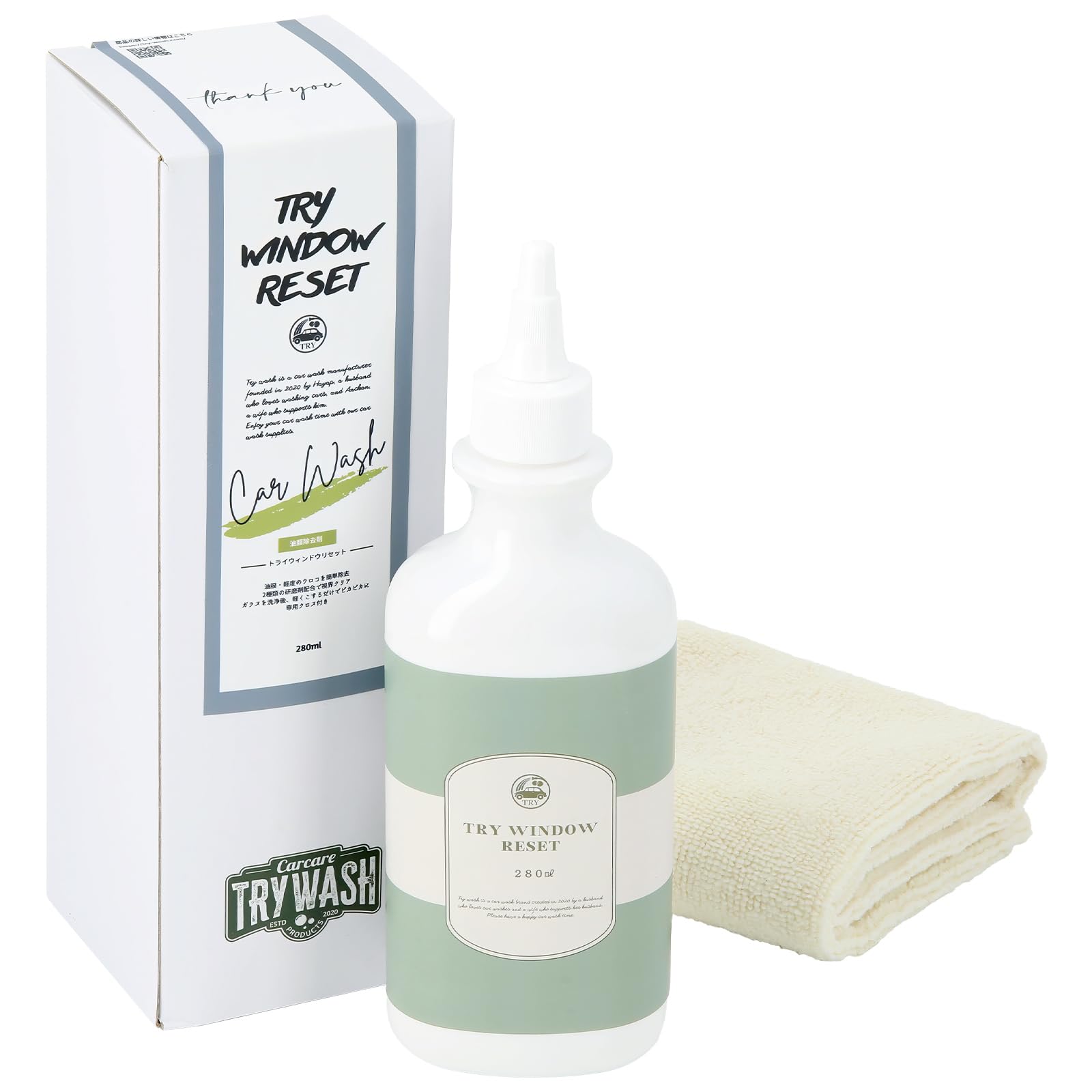 

TRY WINDOW RESET 280ml Automotive Glass Surface Film Remover Glass