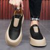 Men's shoes 2025 spring new loafers men's one-pedal platform casual board shoes lazy little white shoes trendy shoes
