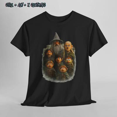 Herr der Ringe Muppets Gandalf Frodo Legolas Shirt lustiges Gefährten-T-Shirt LOTR