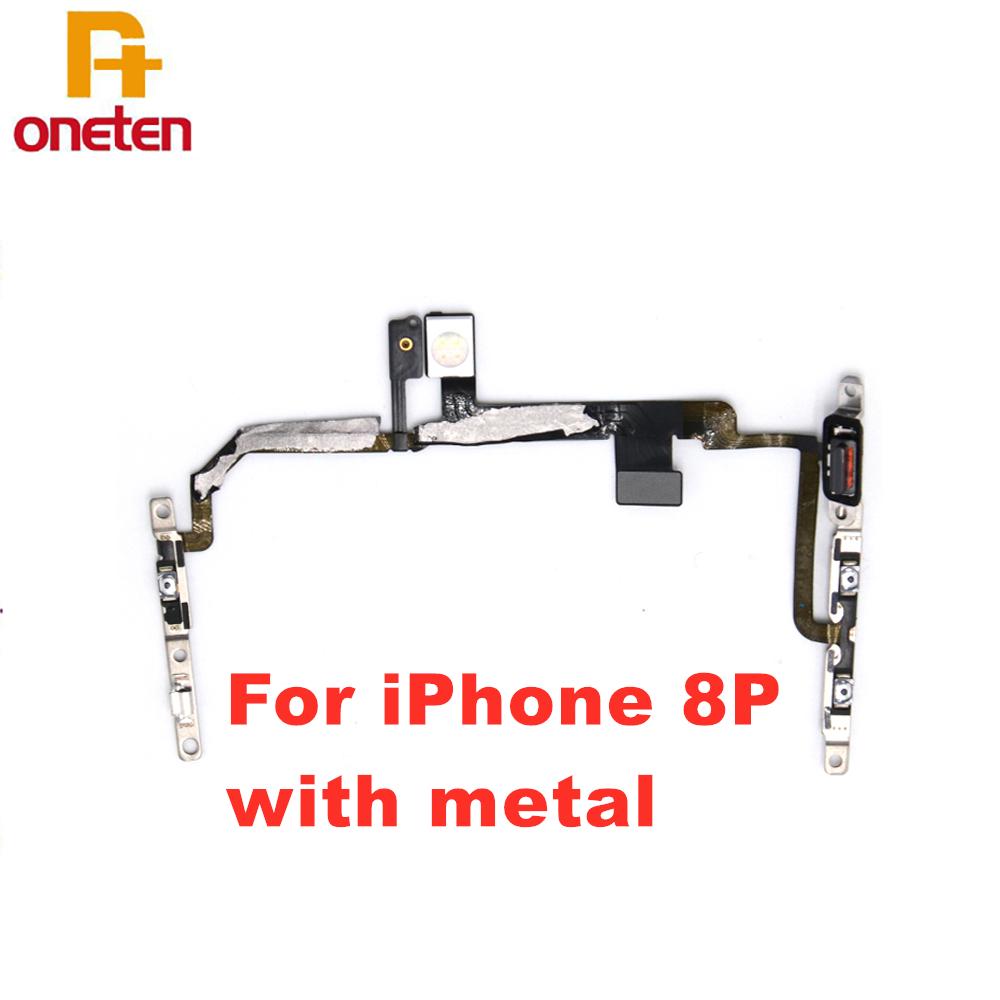 Power On/Off Flex Cable For iPhone 7 8 Plus Volume Switch On Off Button Spare Parts Replacement Mobile Phone Maintenance Cable