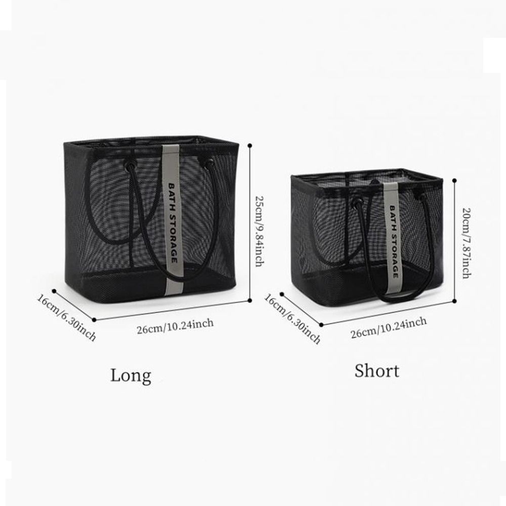 with Handle Shower Makeup Pouch Large Capacity Mesh Toiletry Bag for Bathroom Toiletries Organizer