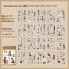 Yuezhen Forest Style Girl Die-Cut Stickers: Creative Character Sticker Book for DIY Journals
