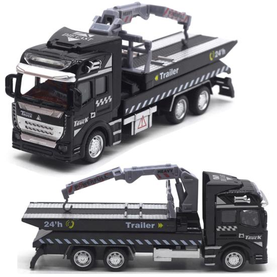 Realistic Alloy Police Rescue Transport Vehicle Pull back Car Eucation Kids Toy