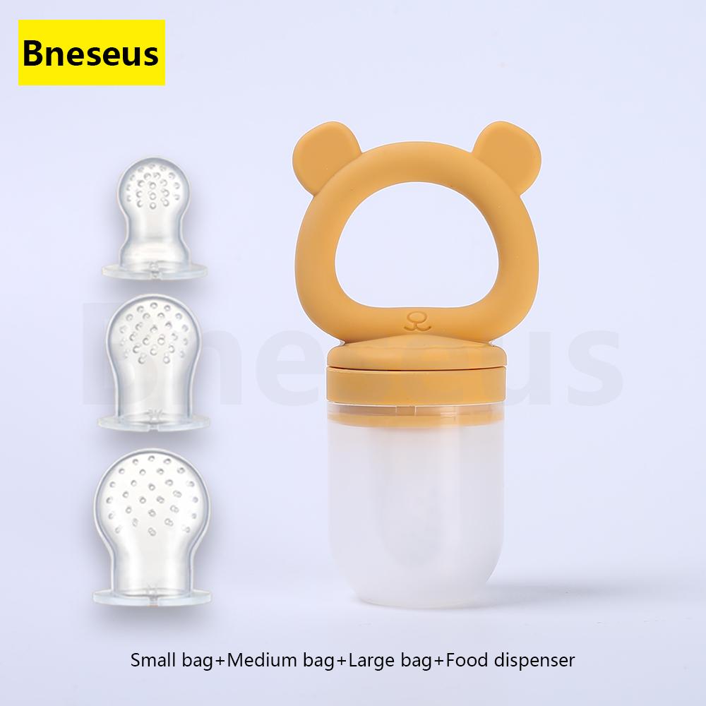 Non-Toxic Baby Food Processor Teether Pacifier Anti-Thumb-Sucking Molar Soothing Toy For Teething Discomfort & Mood Relief