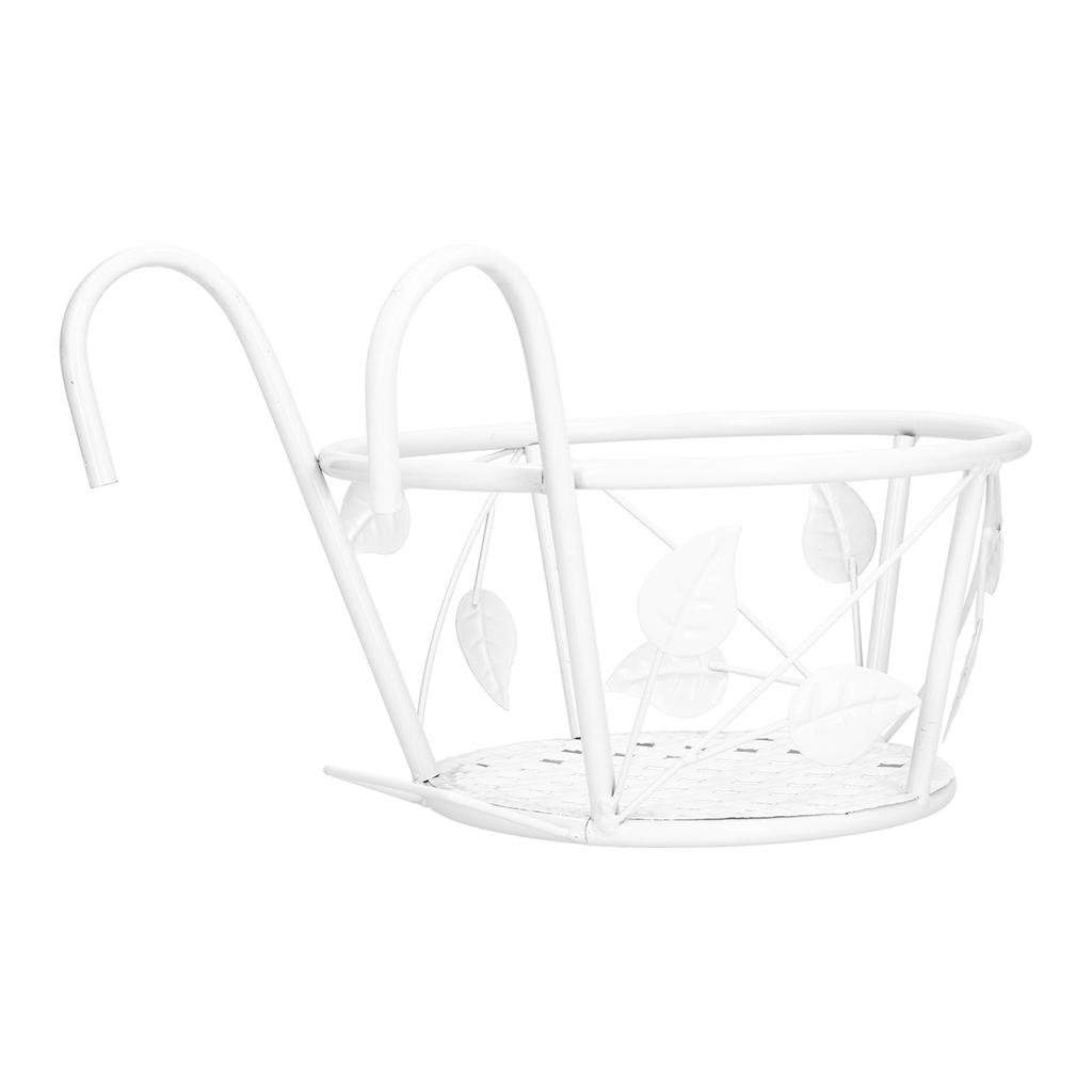 Hanging Flower Pot Rack Outdoor Plant Stand Railings Planter Containers Over The Rail Flower Pot Holder for Patio Garden Balcony