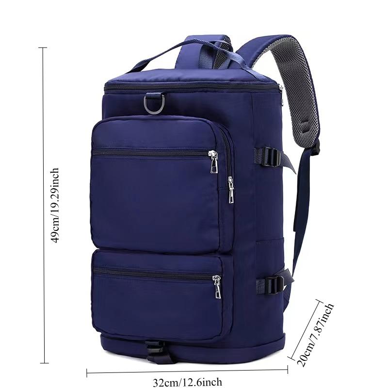 Large Capacity Students Backpack Casual Nylon Double Shoulder Bag  Travel Bag Junior High School Student Schoolbag Mochila