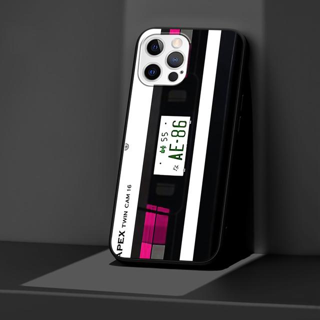 

Автомобильный чехол Japan Anime Initial D для Iphone 14 11 13 Pro Max 12 Mini Xr 7 8 Plus Se 2020 Xs 6 6s + черный мягкий чехол для телефона iPhone 12 Pro