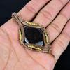 Hypersthene 999 Copper Wire Wrapped Pendant, Handmade Gemstone Jewelry Pendant Gift For Birthday