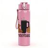 1PC Winter Basics Coffee Mug 750ml Color Plastic Sports Water Bottle Leakproof Flip Straw Lid Suitable for Sports Office Home Use