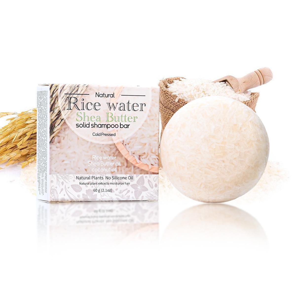 Rice shampoo soap, hair washing cleaning shampoo soap, moisturizing shampoo Hair Soap