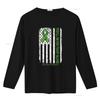You Ll Never Fight Alone Flag Green Liver Cancer Awareness T Shirt Vintage Washed Versatile Breathable Stretched Casual Stylish