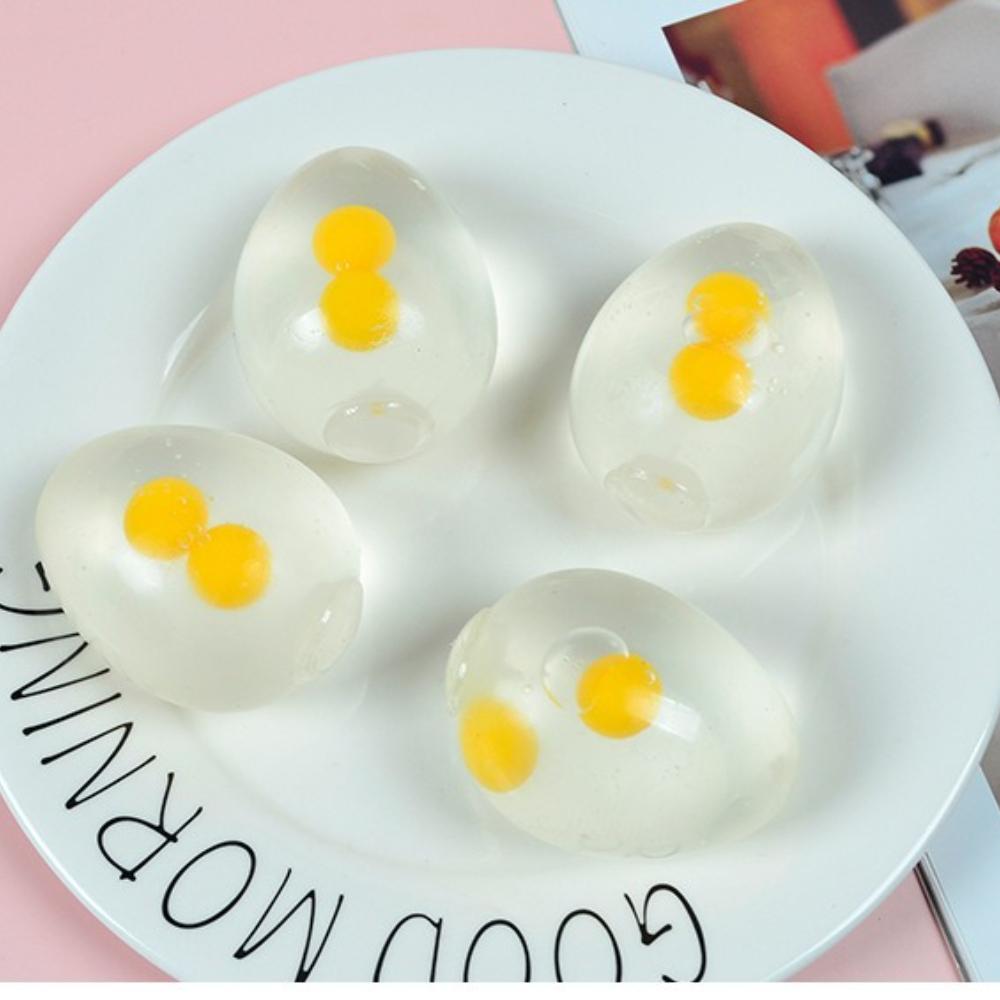 Zabawki Jajko Squishy do Redukcji Stresu - Rozciągliwe Zabawki Fidget do Ściskania dla Dzieci i Dorosłych, Sensoryczne Upominki na Imprezę Przeciw Lękom, Prezenty Wielkanocne