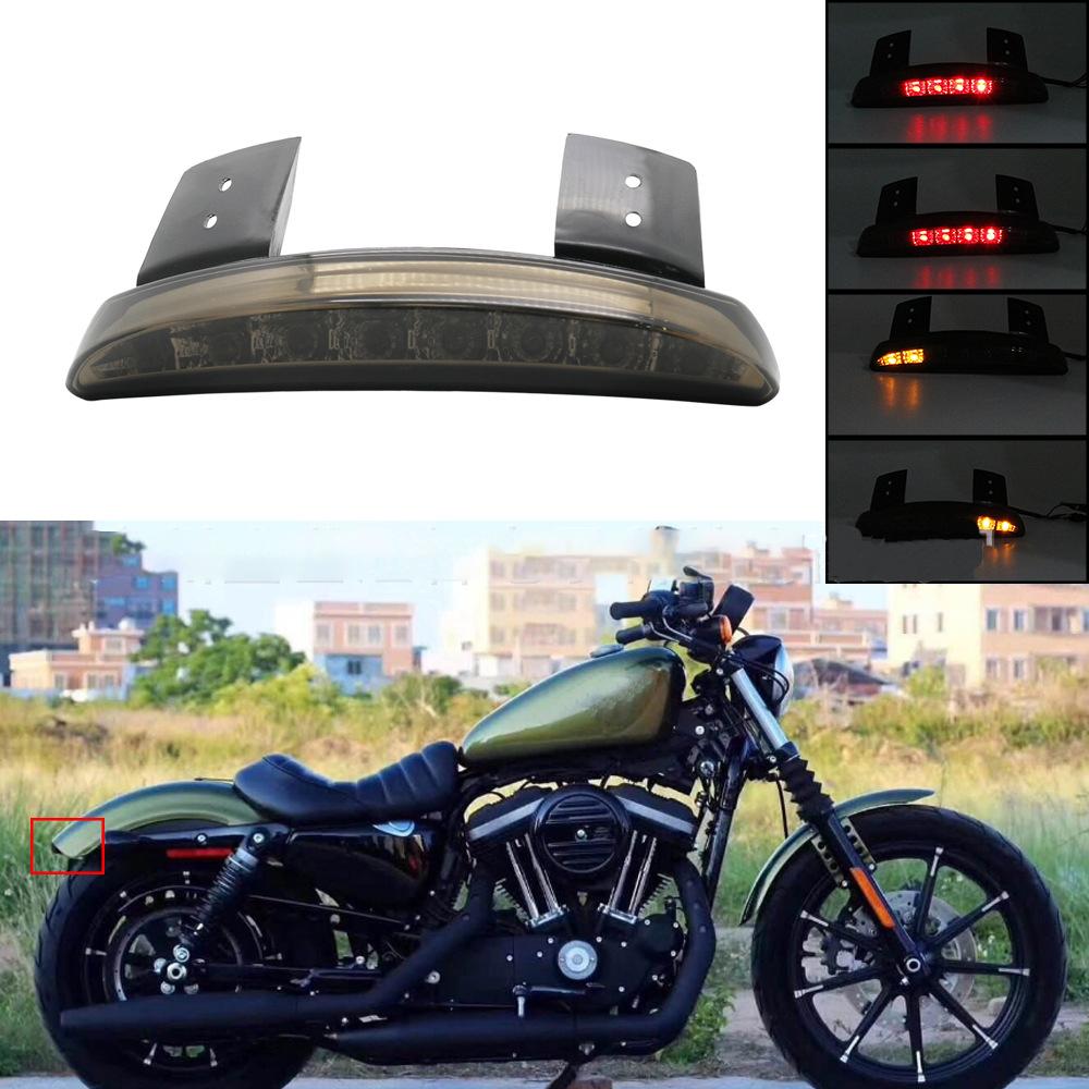 Motorcycle Fender Edge LED Light Brake Light Taillight Red Stop Running Light For Harley Sportster Iron 883 1200 Dyna Xl8