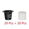 20Pcs Plant Nursery Mesh Cup Pots Grow Pot Sponge Net Colonization Vegetable Planter Growing Basket Holder Hydroponic Soilless