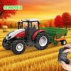 Dálkově ovládaný traktor RC Farmářský náklaďák Auto Přívěs 2.4G Farmářský simulátor Nákladní auto Miniaturní zemědělské vozidlo Hračky Model Děti Chlapec