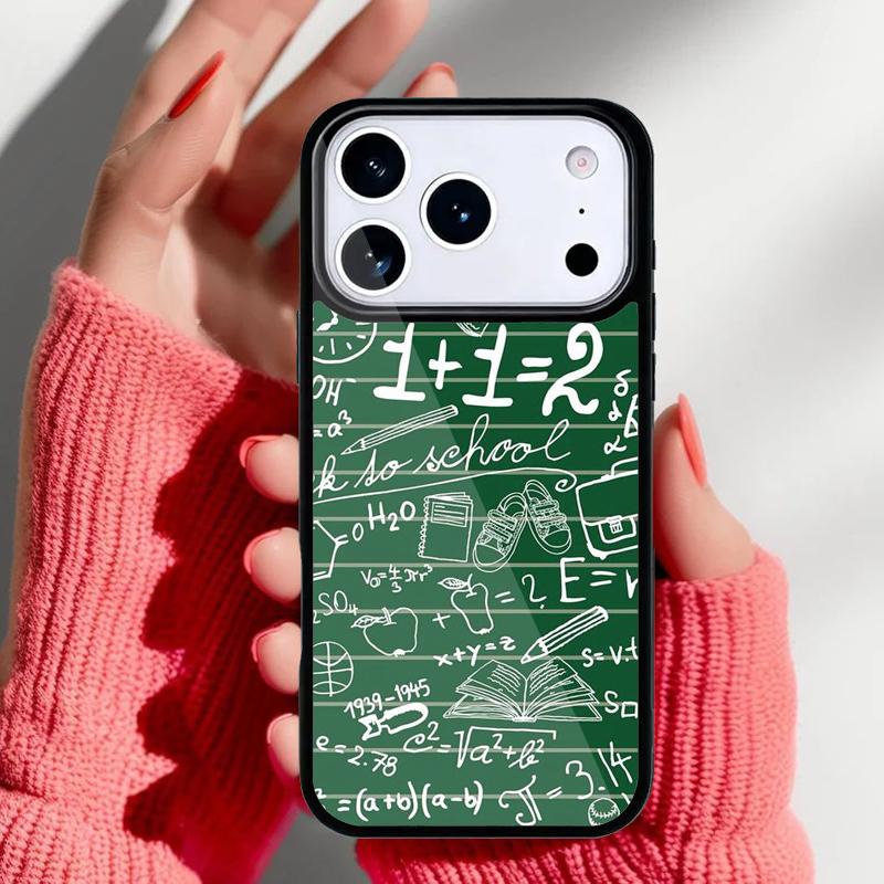 Funny Maths and Physics Design Phone Case for iPhone 17 16 15 14 13 Pro Max Back Cover for 12 11 Pro Coque