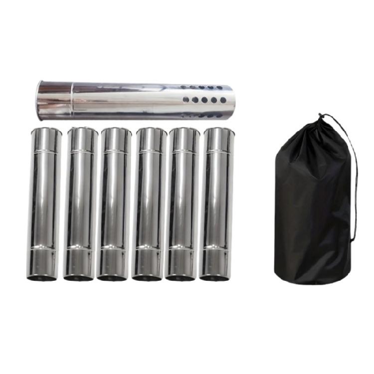 Portable Detachable Tent Stove Replacement Pipe Set for Outdoor Activity Small Design Enhancing Safety Winter Survival