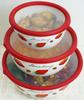 Fuji Enamel Strawberry Mixing Bowl 18cm 1.8L STB-18MB