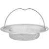 Kitchen Sink Strainer, Stainless Steel Mesh Drain Basket with Handle, Rust Proof Filter for Bathroom