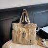 Commuting Large Capacity Nylon Bag Women's Multi-Pocket Shoulder Tote Bag Student Class Bag