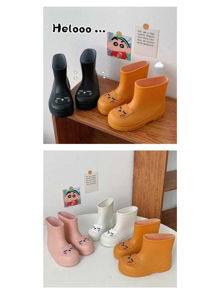 Lightweight Non-slip Children's Mid-calf Rain Boots for Toddlers - Boys & Girls