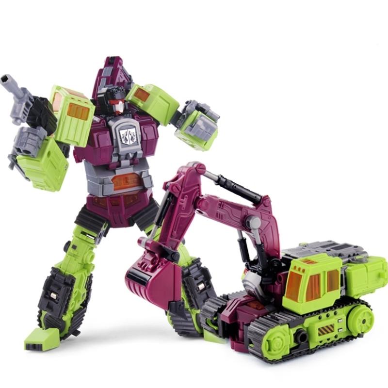 NBK 6 In 1 New Transformation Toys Movie Anime Devastator Action Figure KO G1 Robot Car Engineering Vehicle Model Boy Kids Gift