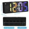LED Digital Alarm Clock 12/24H Display 3 Levels Dimmable USB/Battery Operated Desktop Clock Voice Control Bedside Alarm Clock