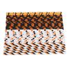 125pcs Halloween Paper Straws Cute Multi Pattern Paper Drinking Straws for Festival Decoration