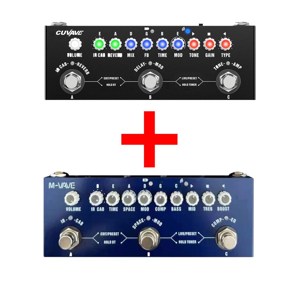 M-VAVE Cube BABY Rechargeable Multi Effects Guitar Pedal Delay Chorus Reverb Effect for Electric Guitar/Bass/Acoustic Guitar
