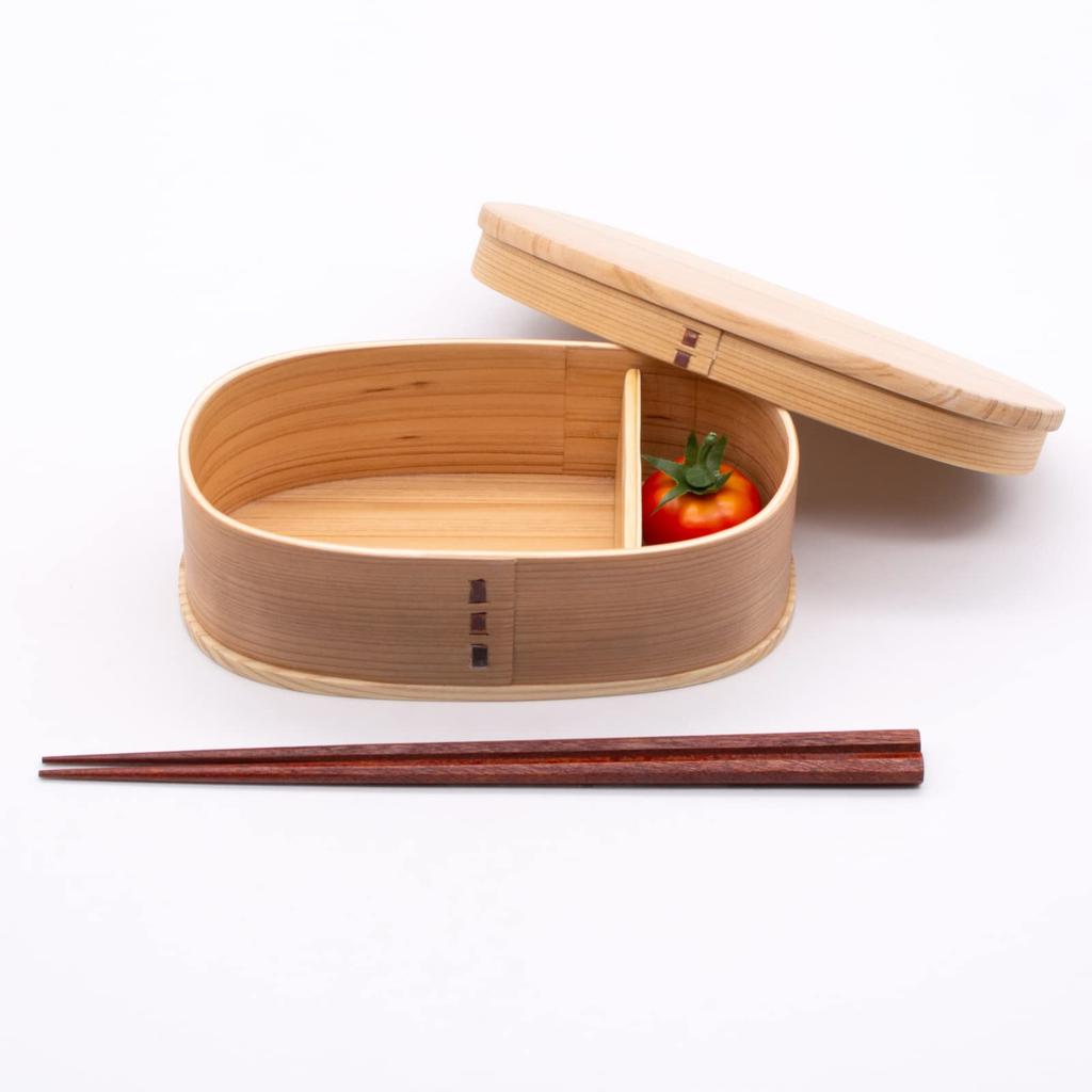 Wakayama Wappa Bento Box a Bentwood Lunch Box Made of Cedar 18 X 10 Natural Product Number Store, Wood, Cm, Single-tier, Finish, A-7-273066