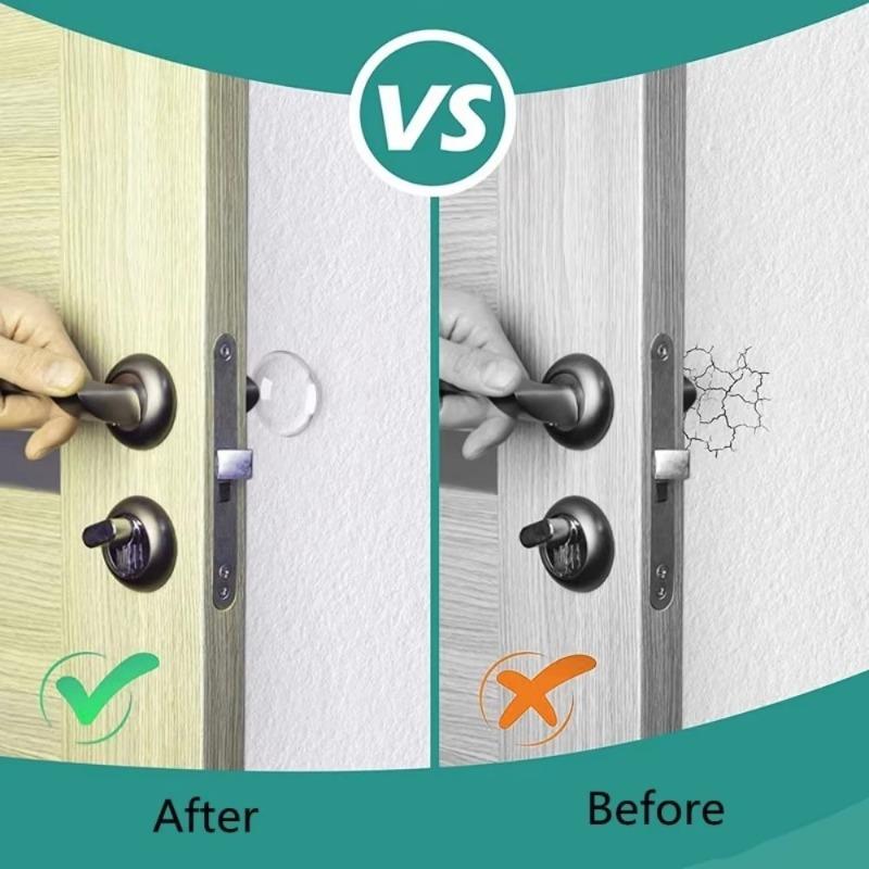 1-12 pezzi Paracolpo in silicone per porta Adesivi silenzianti Protezione muro Cuscinetto silenziatore Fermaporta Gomma siliconica Ferramenta Paracolpo Tappetino da parete