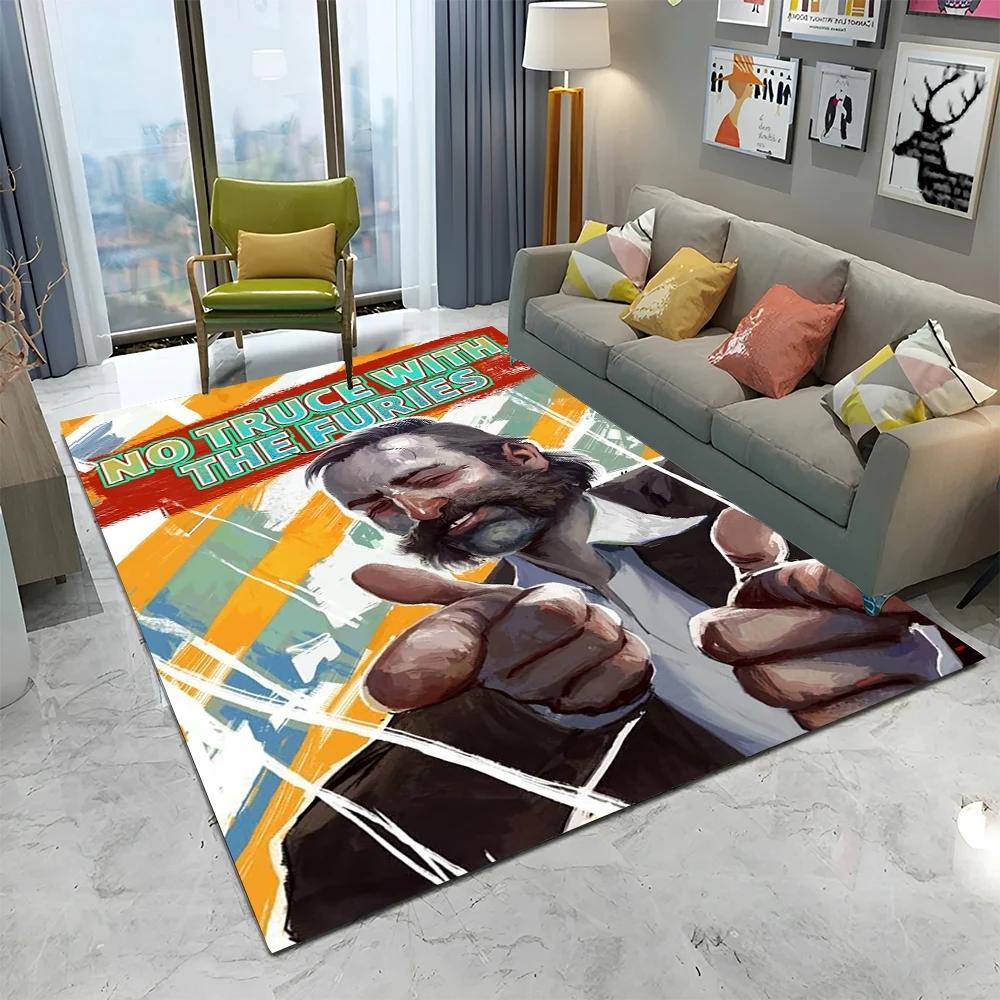 Disco Elysium Game Gamer Cartoon Carpet Rug for Home Living Room Bedroom Sofa Doormat Decor,kid Play Area Rug Non-slip Floor Mat