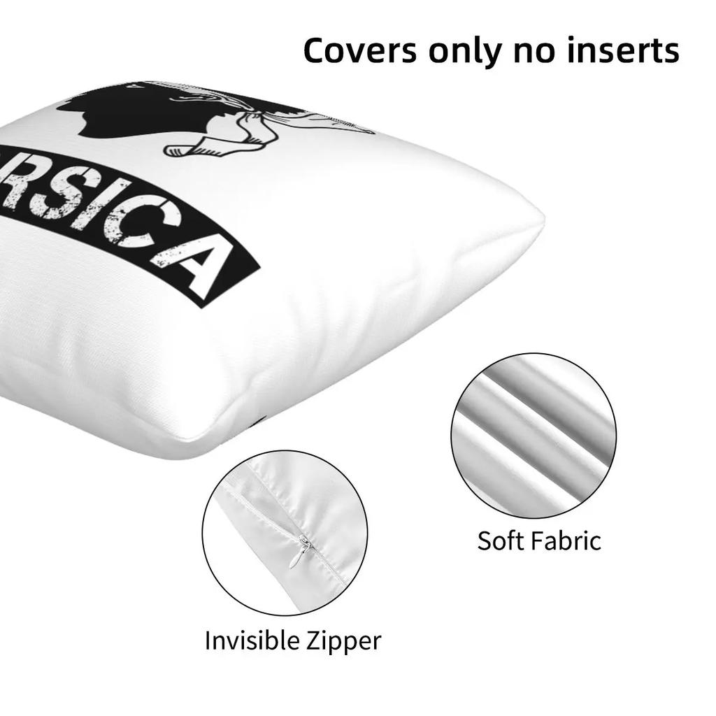 Corsica Map Flag French Corsican 2 Pcs Square Pillowcase Pillow Cover Cushion Decor Comfort Throw Pillow For Home Bedroom