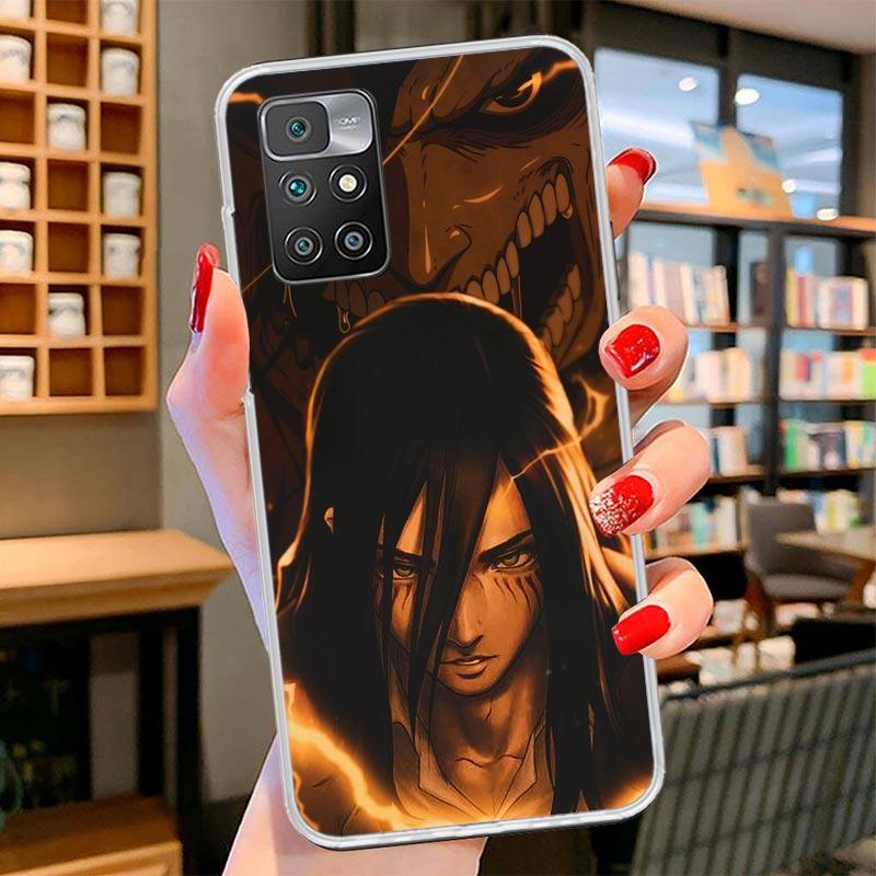 Attack Eren Cover Phone Case For Xiaomi Poco F7 Ultra X7 X6 X5 Pro M7 Redmi 15C 15 13C 13 12C 12 10C 10 9A 9C 9T 9 Shell Poco F7