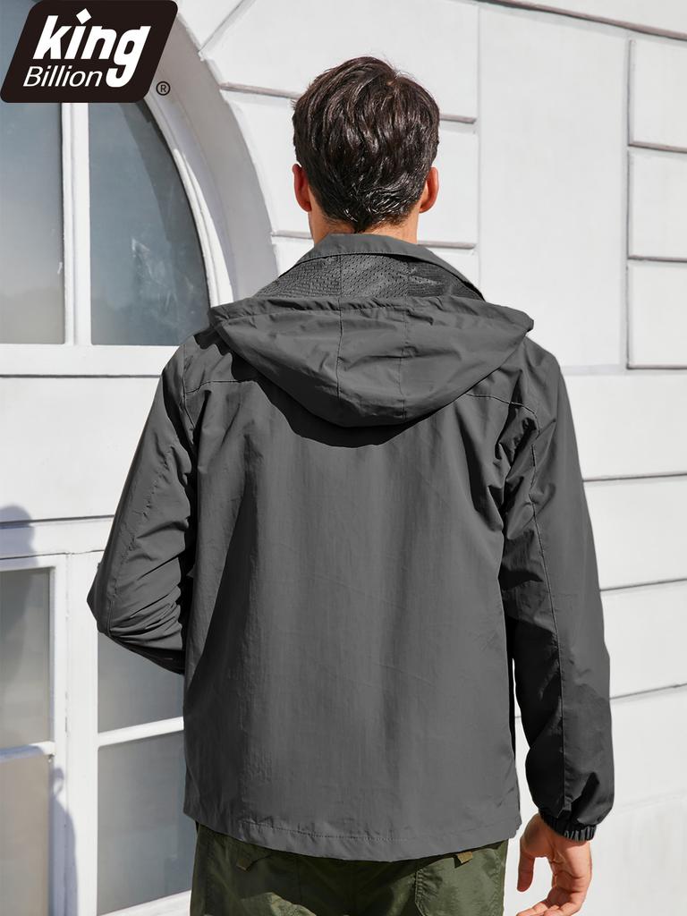 Men's Spring Autumn Thin Hooded Jacket Outdoor Windbreaker Men Climbing Streetwear Casual Coats