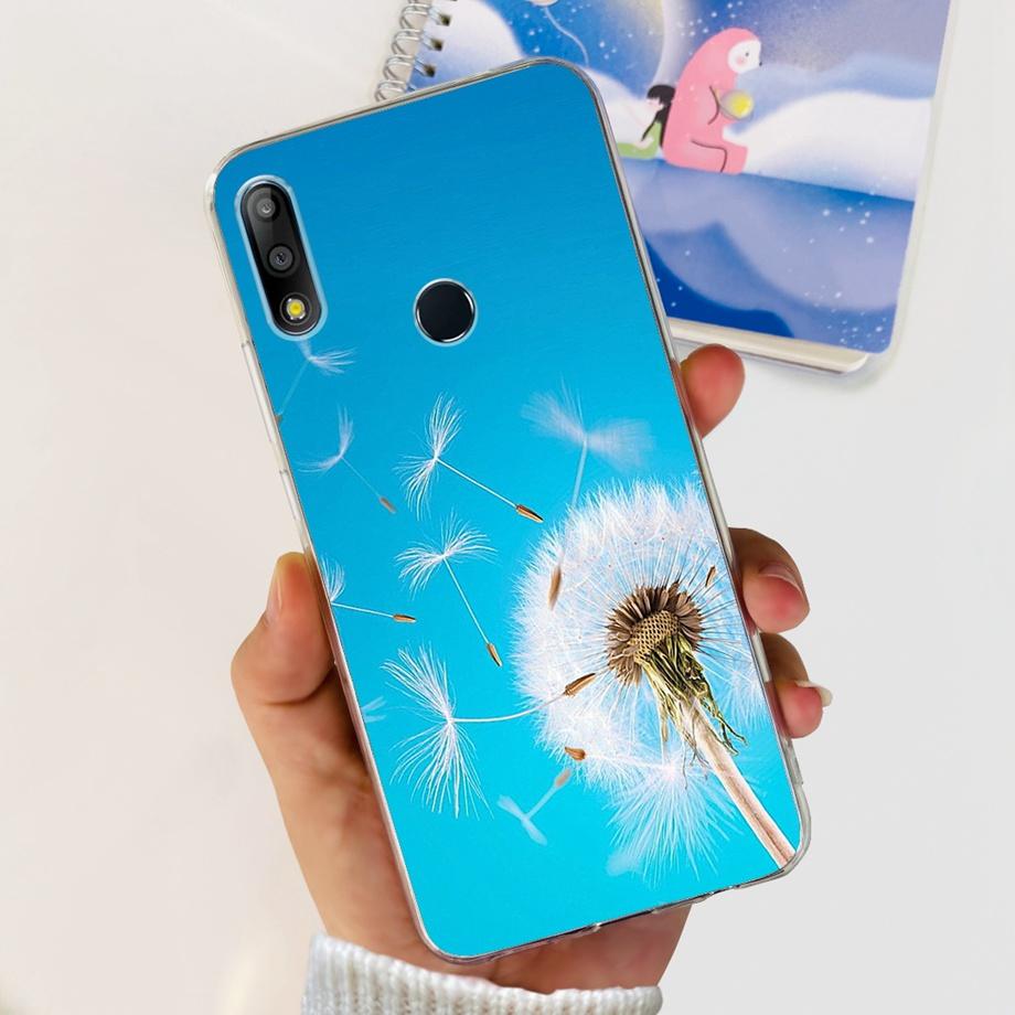 

Phone Case For Asus Zenfone Max Pro M2 ZB631KL ZB633KL Silicone Soft Cover Transparent Capa Flower Jelly Girl Bumper asus ZB631 ASUS ZB633KL