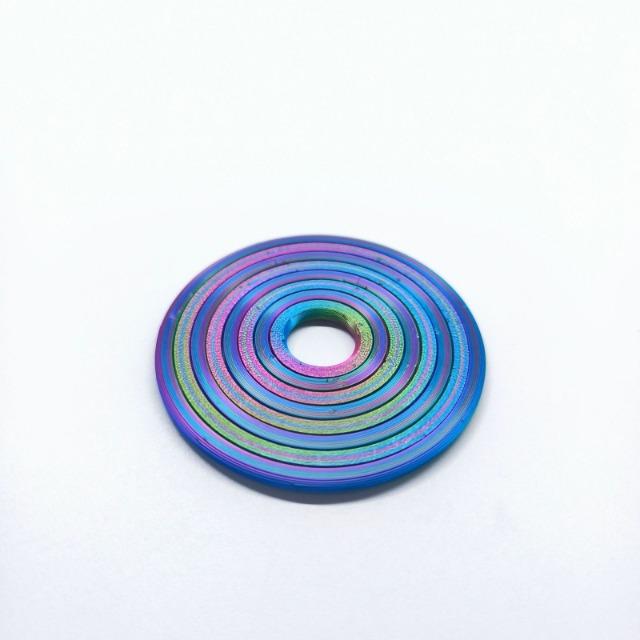 3D Printed Round Fractal Fidget Disc Rotating Sensory Toy Portable Anxiety Relief Decompression Toy For Party Games Relax