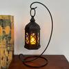 LED Mini Hexagonal Wind Light Simulation Electronic Candle Light Decorative Atmosphere Lamp Small Ornament for Home Party Decor