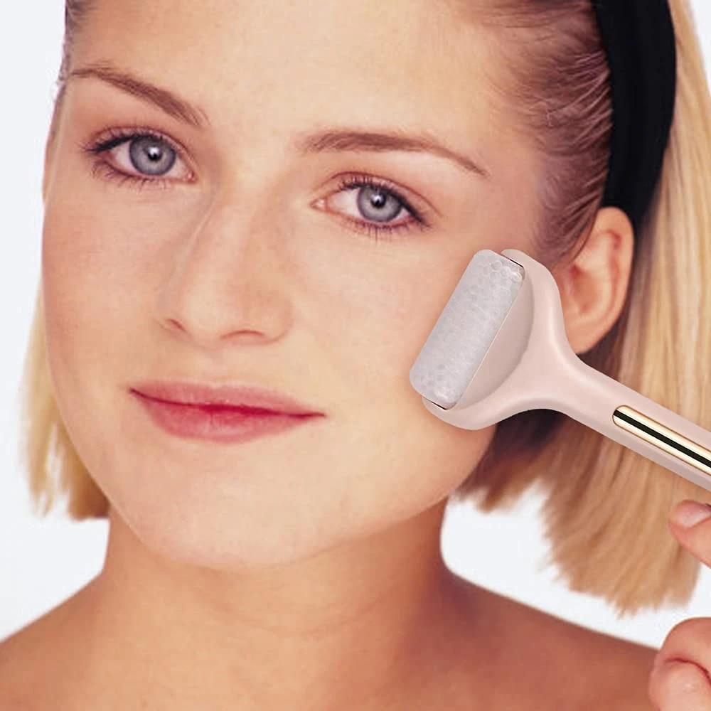 Aparat de masaj facial cu role de gheață pentru ameliorarea durerii și a rănilor minore Produse de înfrumusețare pentru strângerea porilor Albirea pielii