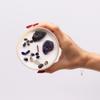 Solar Plexus Chakra Crystal Candle Amethyst Black Agate