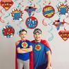 Supper Dad Banner, Happy Father's Day Banner, Happy Dad's Day Decorations, Best Dad Father's Birthday Garlands Decorations for Fathers Day Home Decor