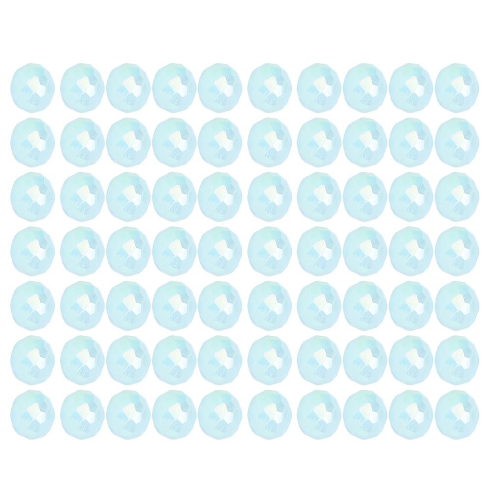 70pcs 0.31inch DIY Plastic Beads Craft Accessories for Jewelry Necklace Bracelet DecorationLight Blue