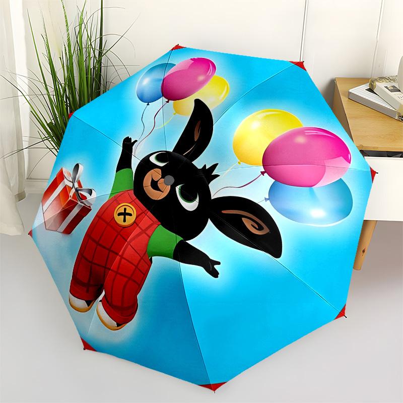 

Bunny, Balloons- Automatic Opening and Closing, 8-rib Structure Portable Umbrella, Suitable for Men and Women in All Seasons - Perfect Gift