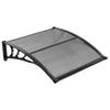Awnings for Door Entrance, 38 X 40 In, Exterior Front Door Window Awnings with Drainage & ABS Bracket, Rain Snow Sun Protection, Overhang